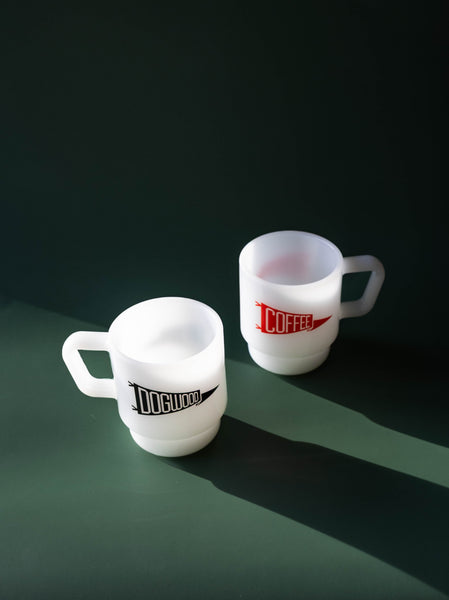 Dogwood Milk Glass Mug